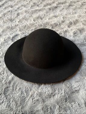 H&M Black Wide-Brim Felt Women's Hat